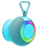 Portable Bluetooth Speaker Shower Waterproof: IPX7 Loud Sound with Suction Cup Removable, Birthday White Elephant Stocking Stuffers for Adults Teens