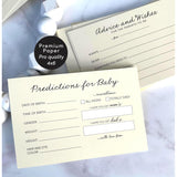 Advice And Wishes New Parents Advice, Baby Shower Game Ideas, Gender Reveal Party Keepsake, Baby Predictions - Pack Of 50 (Advice Cream 6X4)