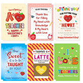 12Pcs Valentines Day Cards For Teachers Valentine’S Day Thank You Cards For Teacher Valentine Cards With Envelopes Happy Valentine’S Day Appreciation Greetin Card Gifts For Teacher