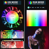 GVM 48 Inch RGB Tube Light Wand 660 Lamp Beads Photography Light Bar with App DMX Control