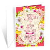 Daughter Valentine'S Card, Made In America, Eco-Friendly, Thick Card Stock With Premium Envelope 5In X 7.75In, Packaged In Protective Mailer