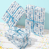 13Th Birthday Wrapping Paper Roll - Blue Happy 13Th Birthday With Heart Gift Wrap For For Age13 Teens, Kids, Boys - Mini Roll - 17 Inches X 16.4 Feet (23.2 Sq.Ft.)