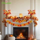 Fall Flowers Artificial For Decoration: 2 Pcs Fake Sunflower Maple Leaf Flower Balls For Thanksgiving Table Centerpieces - Faux Autumn Floral Arrangements For Home Decor