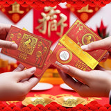 130 Pcs Chinese New Year 2026 Scratch Off Fortune Cards With 30 Feng Shui Coins Lunar New Year Fortune Cards For 2026 Years Of The Horse Party Games Spring Festival Party Celebrations Activities