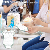 Baby Predictions & Advice Cards For Baby Shower Games Activities, Wishes For Babies & New Parents, 25 Double-Sided Thick Cards – Baby Clothes Shape A10