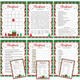 Christmas Games For Family Party Supplies, Christmas Activities Word Search Scramble Bingo Trivia Pictionary Categories And Answer Keys For Family
