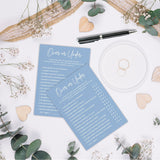 Bridal Shower Game Cards - Guess Over Or Under Game - 30 Pcs Blue Theme Wedding Party Games Game Cards, Engagement Party Game, Modern Bridal Shower Party Favor & Decorations - B07