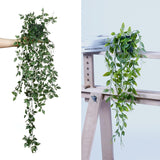 Fake Hanging Plants 3 Pack Artificial Eucalyptus Fake Potted Greenery Faux Eucalyptus Mandala Vine Pea Pod For Home Indoor Outdoor Wall Garden Wedding Decor