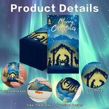 100 Pcs Christmas Nativity Paper Napkins,Disposable Jesus Holy Night Christmas Paper,Xmas Nativity Decorative Religious Hand Towels For Winter Holiday Christmas Dinner Party Supplies