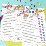 Taco Bout A Baby Shower Games, Mommy Or Daddy Match And All Things Fiesta, 2 Game Bundle - 20 Dual Sided Cards