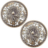 2Pcs Candle Cover Topper Lotus Scented Candles Cover Bronze Flowers Lid Jar Candles Bronze Alloy Candle Toppers Jar Shade Sleeves Accessories To Burn Evenly For Jar Candles Melt Space