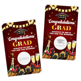 Graduation Games, Scratch Off Graduation Party Game, Grad Party Scratch Games For Adults, Red Gold Congrats Grad Raffle Tickets, Graduation Party Favors Supplies, 50 Pack (03)
