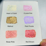 Csy Handmade Metallic Watercolour Paints Set-Glitter Solid Colors-Pearl,Vibrant And Pearlescent Professional Water Colour Art Supplies For Illustrations, Calligraphy, Painting(Silk)