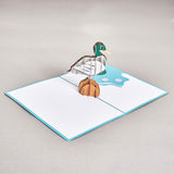 Duck Pop Up Card, Blank Duck 3D Birthday Card, Duck Card, Duck Gift, Duck Thank You Card, Get Well, Just Because, Anniversary, Card For Mom, Card For Grandma, Duck Gift, Birthday Cards Women