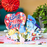 - Mom Birthday Card, 6X8 In Mombird Pop Up Birthday Card For Mom, 3D Popup Greeting Cards Includes Envelope And Message Note
