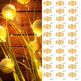 30 Pack Fairy Lights Battery Operated Warm White,7Ft 20Led Mini String Light, Waterproof Twinkle Light Silver Copper Wir