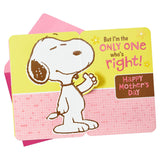 Hallmark Funny Mother's Day Card from Son (Snoopy)