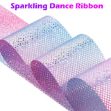 14Pcs Sparkling Dance Ribbon For Kids Girls Princess Mermaid Ballet Ballerina Gymnastics Birthday Party Favors Decorations, Kids Twirling Streamer Ribbon Dancer Wands For Outdoor Toys
