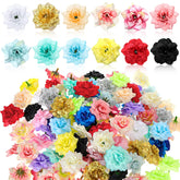 110 Pcs Fake Silk Rose Head Bulk 1.77 Inches Artificial Roses Head Mini Assorted Roses Artificial Flowers Colorful Mini Flowers For Crafts Wedding Flower Wall Diy Bouquet Home Decoration (Colorful)