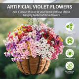 22 Bundles Artificial Flowers Outdoor, Faux Silk Flowers For Outdoors Outside Front Porch Hanging Planter Window Box Garden Decoration(Multi-Colour)