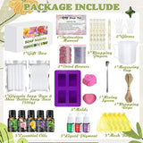 Soap Making Kit, Soap Making Kit For Adults - Shea Butter Glycerin Melt And Pour Soap Base, Molds, Dye, Fragrances, Dried Flowers, Diy Craft For Kids Beginners Girls, Gift Boxes For Women