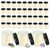 36 Pcs 4Oz Mini Mason Jar Candles Small Scented Candles Bulk Aromatherapy Ideal Souvenir Favors For Wedding Birthday Party (Freesia, Lavender, Jasmine, Black)