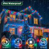 140Ft Christmas Lights Indoor Outdoor Waterproof, 400 Led 8 Modes Warm Twinkling String Lights For Room Decorations, Ide