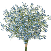 10 Pcs Baby'S Breath Artificial Flowers Bulk 3 Branches Faux Baby Breath Plastic Flowers Fake Gypsophila Flower Arrangement For Crafts Fake Flowers Bouquet For Wedding Home Decor Blue Baby Breath