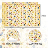 5 Pack Winnie Wrapping Paper For Baby Shower, Classic Bear Gift Wrap For Birthdays Decoration, Party Decorations, Supplies(27.5 X 19.6In)