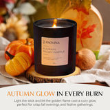 Pumpkin Candle – Fall Scented Candle With Premium Soy Wax Blend – Cozy Autumn & Holiday Gift Candle For Women And Men