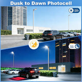2 Pack LED Parking Lot Lights 480W – 144000LM Commercial Dusk to Dawn Flood Lights