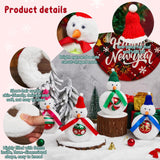 4 Pcs Snowman Plush Gift Decor For Christmas Stocking Stuffer Chocolate Cover And Candies Cover For Christmas Box Fillers
