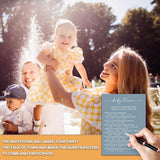 Blue Baby Shower Game, Baby Trivia Baby Shower Game Cards, Gender Reveal Party Game, Baby Shower Party Activities & Decorations -1 Answer Card & 25 Game Cards(A04)