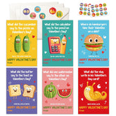36 Packs Valentines Day Cards For Kids - Funny Valentines Day Gifts For Kids Classroom School Party Favors, Boys, Girls, Toddlers - 3.2''X 4.7'' Puns 6 Designs Exchange & Envelopes, Stickers