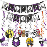 Nightmare Christmas Baby Shower - Welcome Little Nightmare Christmas Baby Shower Decorations Halloween Birthday Party Decorations