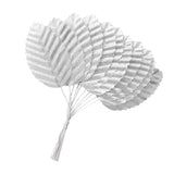 200Pcs Artificial Silk Rose Leaves, Fake Faux Wired Single Leaf For Diy Crafts Floral Arrangements Home Kitchen Wedding Garland Party Decorations (Silver)…