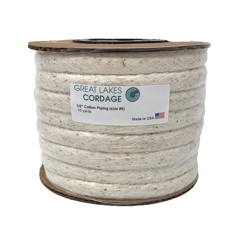 Cotton Piping Cord Size 5 (1/2") 10 Yards