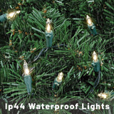Christmas Lights For Tree 20Ft 100 Count Mini Lights Green Wire Christmas Tree Lights Waterproof Incandescent Bulb For I