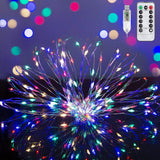 Multicolor Twinkle Lights With 8 Lighting Modes, Fairy Lights With 36Ft 100 Led, Usb Powered Christmas Lights With Remot