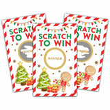 Christmas Scratch Off Game Cards - Xmas Party Scratch Games For Adults - Christmas Raffle Tickets - Holiday/New Year Party Activities & Supplies Decorations - 50 Pack(07)