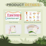 Easter Scavenger Hunt Cards, Seek And Find Camping Games, Easter Bunny Treasure Hunt Game, Outdoor Scavenger Hunt Game For Adults, Easter Egg Hunt Games, Spring Easter Party Decorations -07