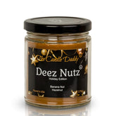 Deez Nutz Holiday Edition Candle - Funny Banana Nut Bread Scented Candle - Christmas, New Years - Long Burn Time - Hand Poured In Usa - 6Oz