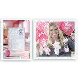 Pink Elephant Baby Shower Games Who Knows Mommy Best - Pack Of 25 - Girl Baby Shower Game, New Parent Couples Coed Funny Guessing Game Shower Activity, Questions Mom-To-Be Polka Dot Sku G500-Wkm