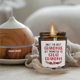 Pregnancy Announcement Candle, Great Grandma Gifts, Floral Scent