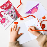 Happy Valentines Day Cards - Set Of 24 Valentine Card With Envelopes, Funny Valentines Exchange Card For Kids, Friends & Family, Love Vdaycards For Him & Her, Valentine'S Cards Assortment, 12 Design