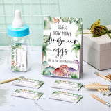 112 Pcs Baby Shower Games Guess How Many Dinosaur Eggs Game Sign 100 Small Guessing Games 10 Hb Pencils 750Ml Milk Bottle Baby Shower Game Favors For Guests Gender Reveal Party Favor