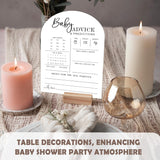Baby Shower Prediction Cards - 30Pcs Gender Reveal Games For Guests, 5 X 7 In Baby Shower Activities For Guests, Gender Neutral Decor Table Decorations For New Parents-White
