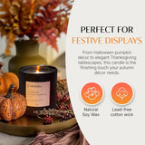 Pumpkin Candle – Fall Scented Candle With Premium Soy Wax Blend – Cozy Autumn & Holiday Gift Candle For Women And Men