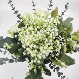 50 Pcs Mixed Artificial Eucalyptus Stems Bulk Babys Breath Fake Flowers Artificial Greenery For Home Decoration, Crafts, Wedding Arrangement