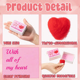 Valentine’S Day I Love You Gift - Valentines In A Matchbox Gift With Wool Felt Mini Heart Love Message Card Unique Valentines Anniversary Present Wedding Holiday Party Supply For Girls Women